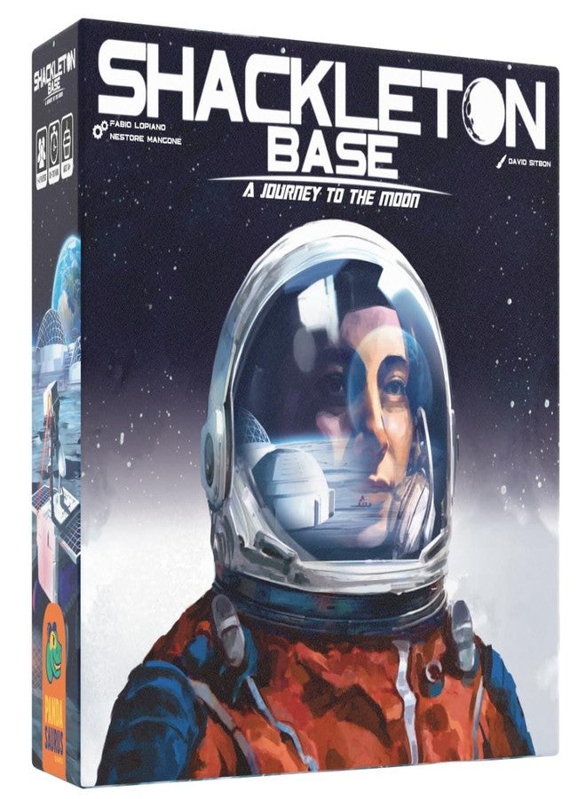 Pandasaurus Games Shackleton Base: A Journey to The Moon Board Game - Sci-Fi Strategy Game of Space Exploration, Fun for Family, Kids & Adults, Ages 14+, 1-4 Players, 60-120 Minute Playtime - Image 1